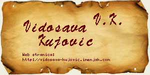 Vidosava Kujović vizit kartica